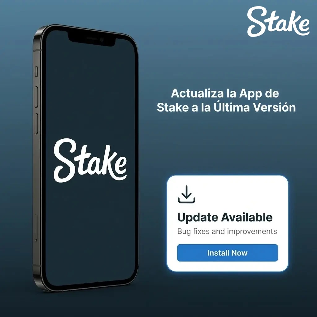 Actualización automática de la app de Stake en dispositivos móviles, sin descargas adicionales requeridas