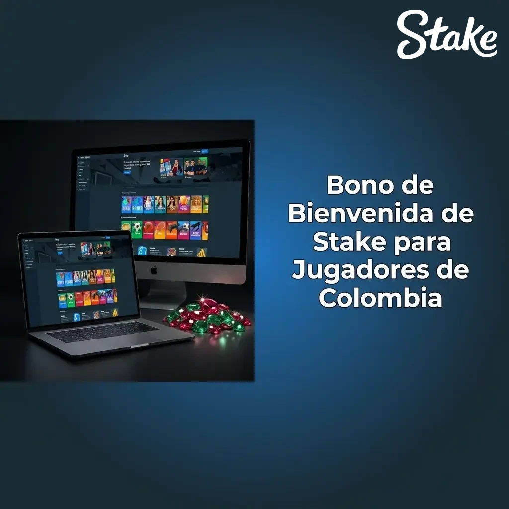 Bono de bienvenida de COP 50.000 en Stake Colombia para nuevos jugadores de casino con dealer en vivo