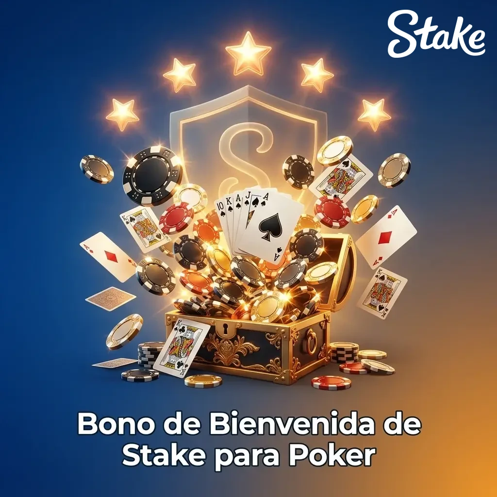 Bono de bienvenida de 50.000 COP en Stake para nuevos jugadores aplicable a mesas de poker disponibles