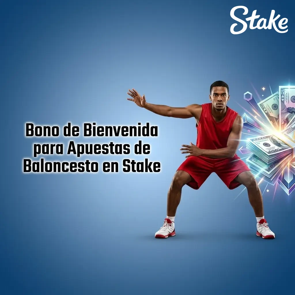 Bono de bienvenida Stake COP 50.000 para apuestas de baloncesto NBA y ligas europeas en Colombia