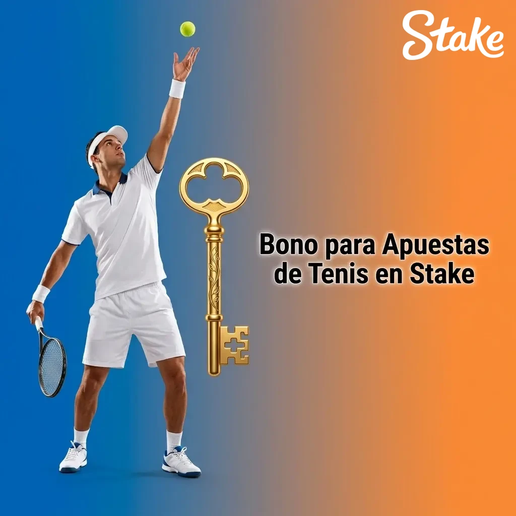 Bono de bienvenida COP 50.000 en Stake Colombia para apuestas deportivas de tenis con primer depósito