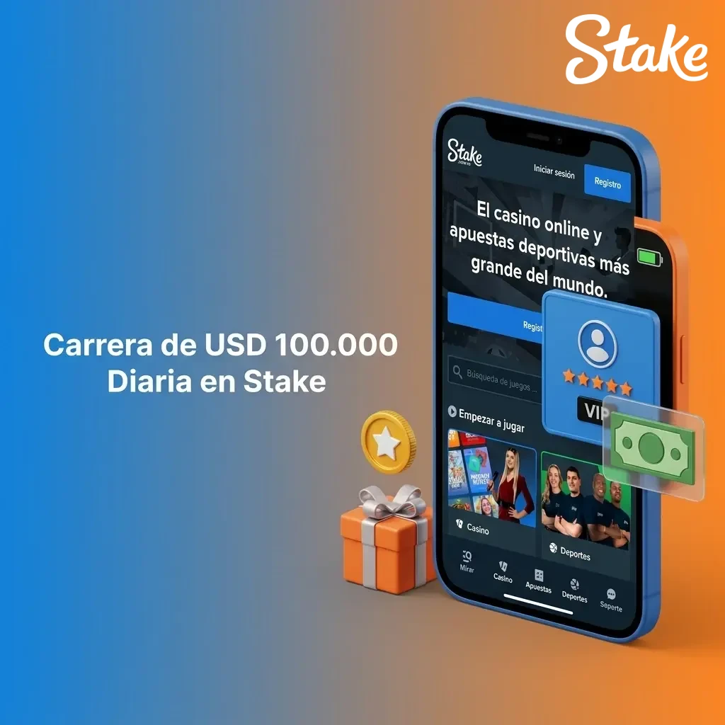 Carrera Diaria de Stake Colombia con pozo de USD 100.000 para los 5.000 mejores clasificados en casino y deportes