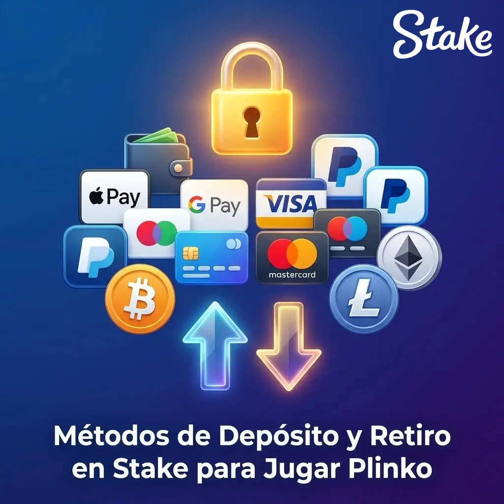 Métodos de depósito y retiro en Stake Colombia: Efecty, PSE, Nequi y transferencia bancaria para jugar Plinko.
