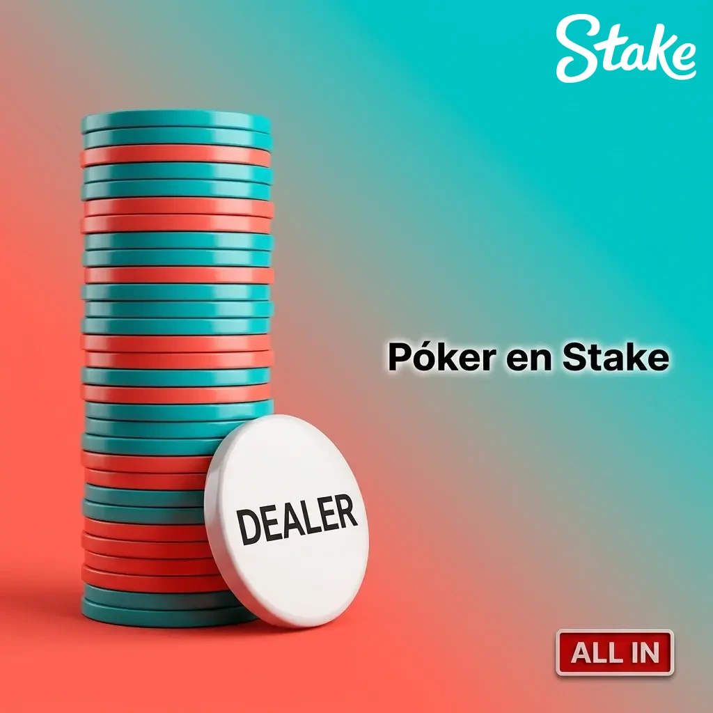 Mesa de póker en Stake con variantes Texas Hold'em, Omaha y Short Deck disponibles para jugadores en Colombia