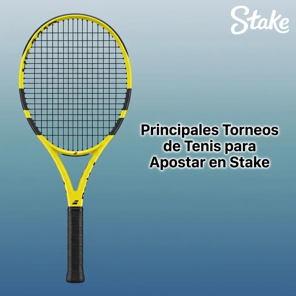 Principales torneos de tenis para apostar en Stake: Grand Slams, ATP Finals, WTA Finals y Masters 1000