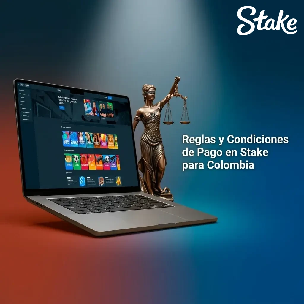 Reglas y condiciones de pago en Stake Colombia: verificación, límites y requisitos de retiro explicados.