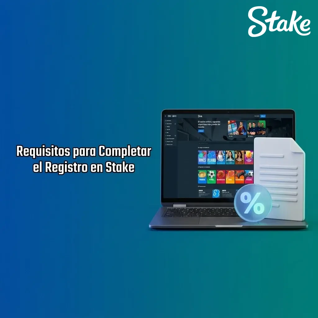 Requisitos de registro en Stake Colombia: edad, identidad verificada y una cuenta por usuario