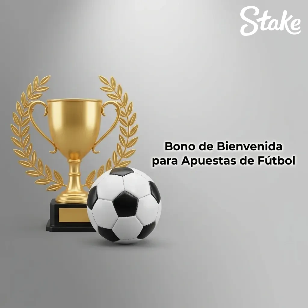 Bono de bienvenida Stake 50.000 COP para apuestas de fútbol en Colombia, 100% del primer depósito