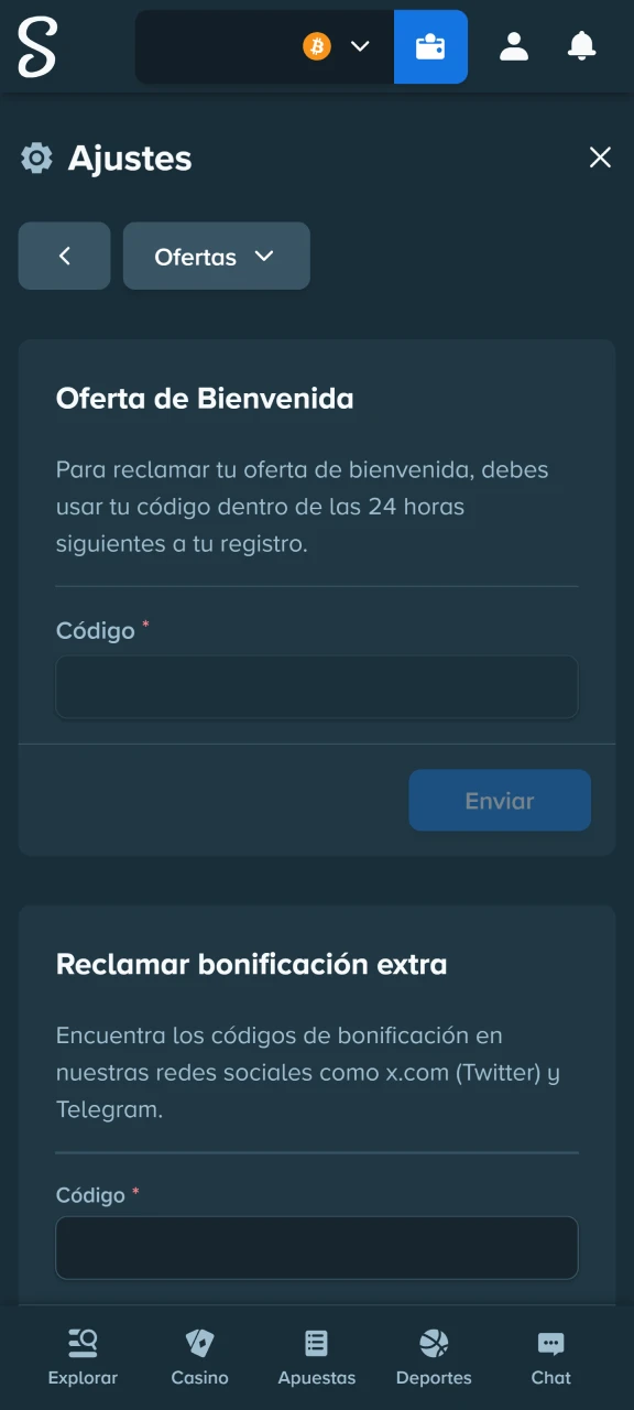 Activá tu bono de bienvenida para obtener fondos adicionales antes de sentarte a la mesa de Stake.