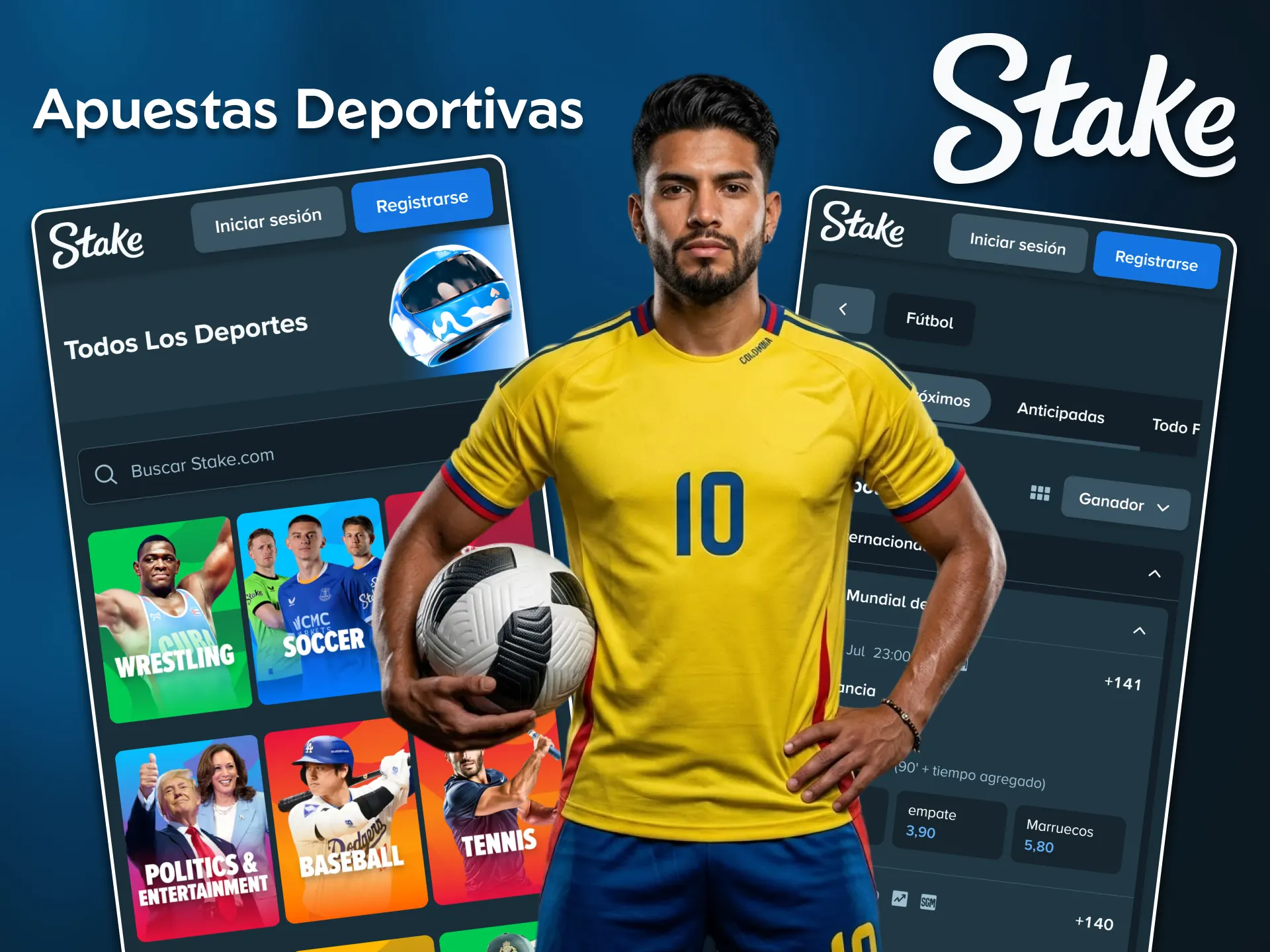 Accede a cuotas competitivas visitando la sección de apuestas deportivas de la aplicación Stake.