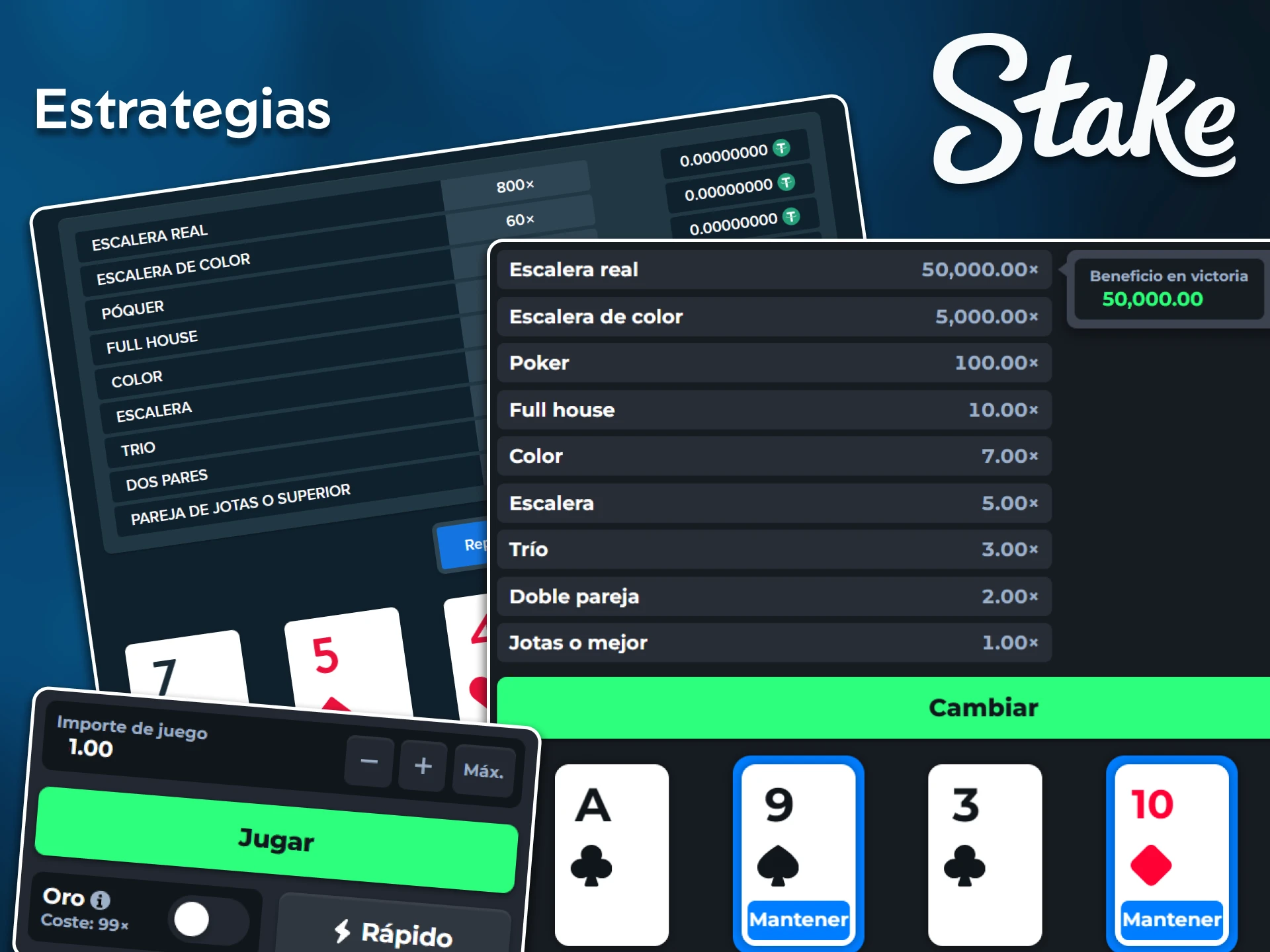 Mejora tu toma de decisiones y tu lectura del juego aplicando estrategias prácticas para jugar al póker en Stake.